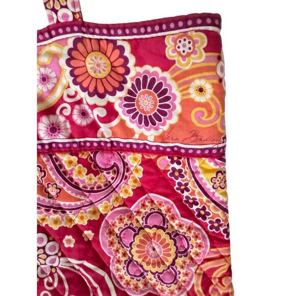 RARE & RETIRED Vera Bradley Tote Bag in “Raspberry Fizz” Paisley Print - Picture 4 of 7